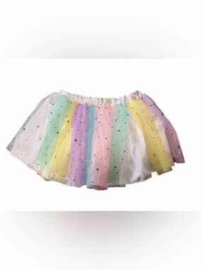 Toddler Girls Rainbow Tulle Skirt Dress Up Costume Ages 3-5